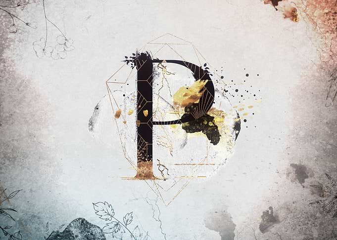 P Floral Love Letter