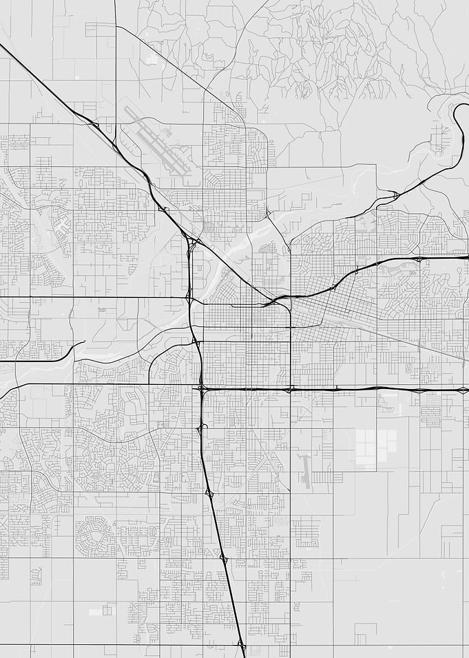 Bakersfield USA Map