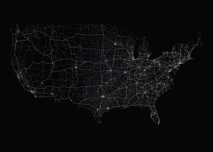 USA Road Map