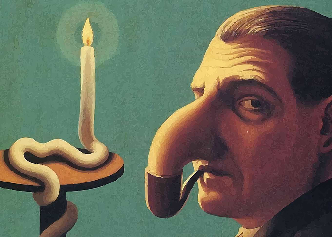 Rene Magritte lamp