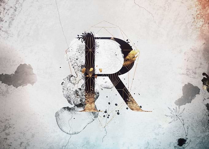 R Floral Love Letter