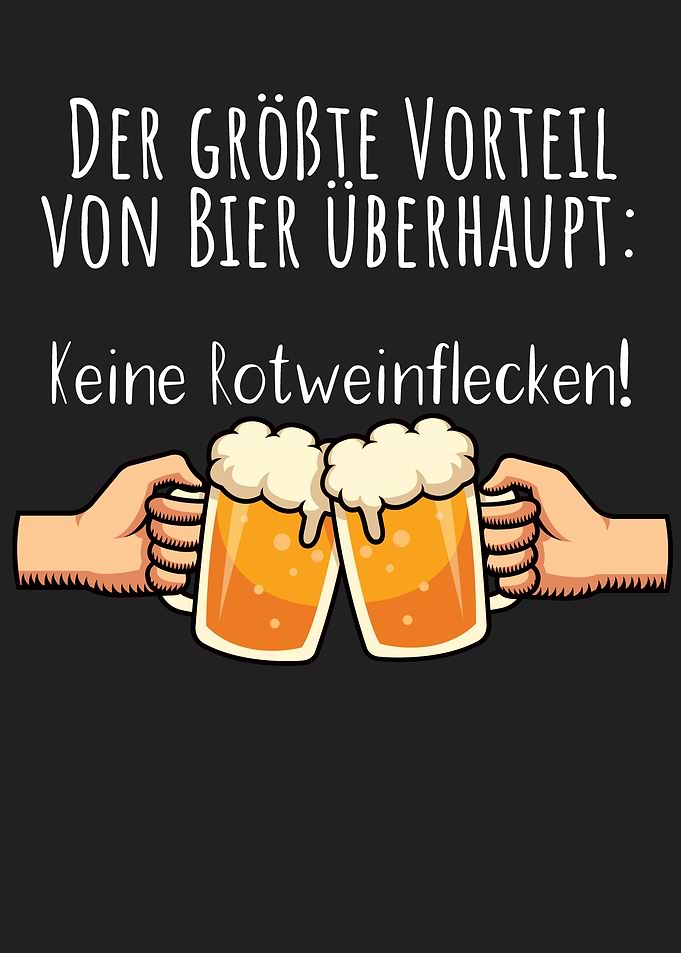 Bier keine Rotweinflecken