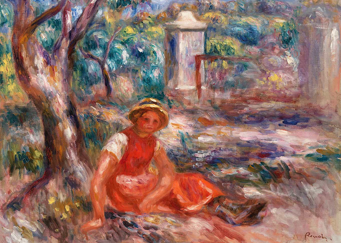 Girl at the Foot of a Tree