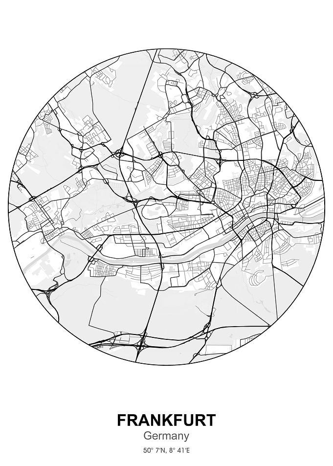 frankfurt circle map white