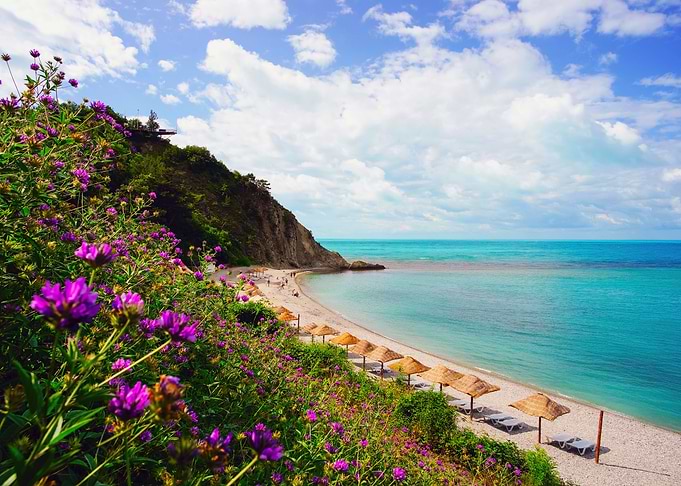 Coastal beach sea