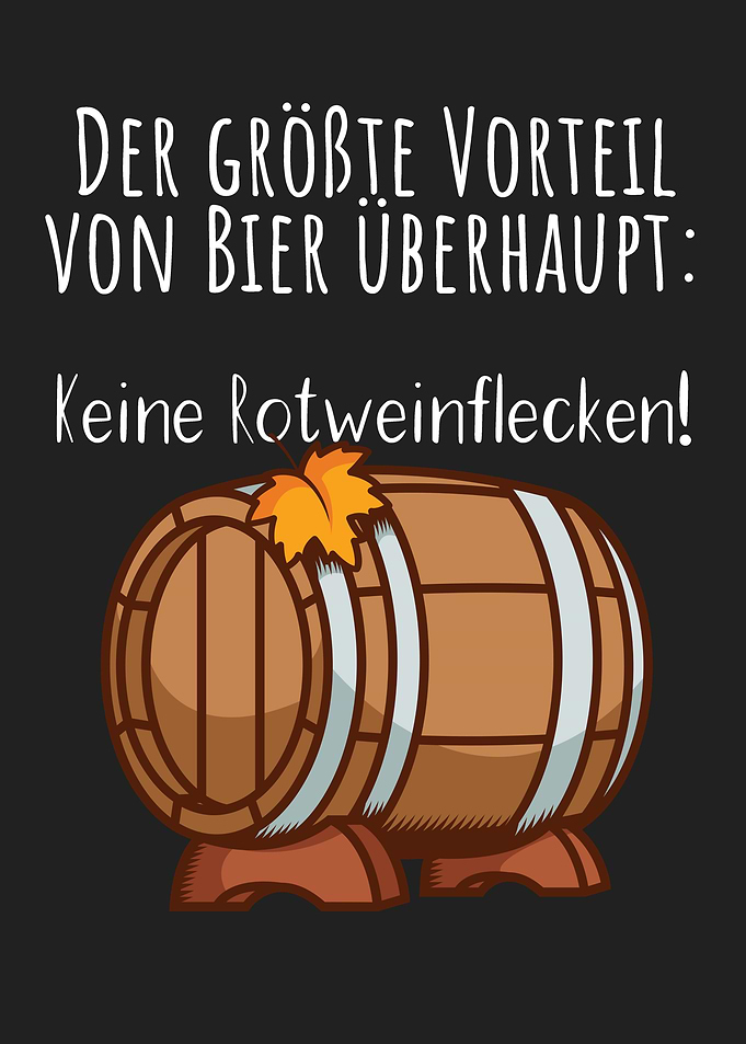 Bier keine Rotweinflecken