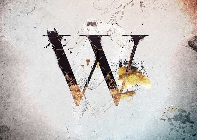 W Floral Love Letter