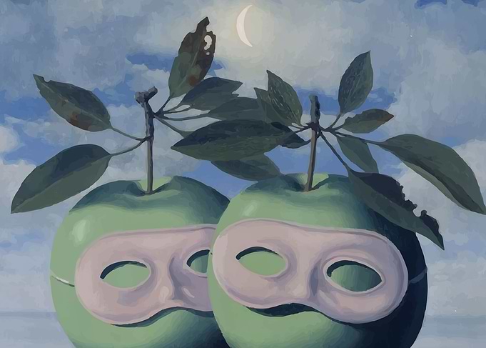 Rene Magritte apples