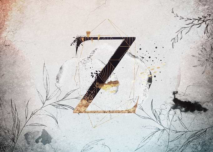 Z Floral Love Letter