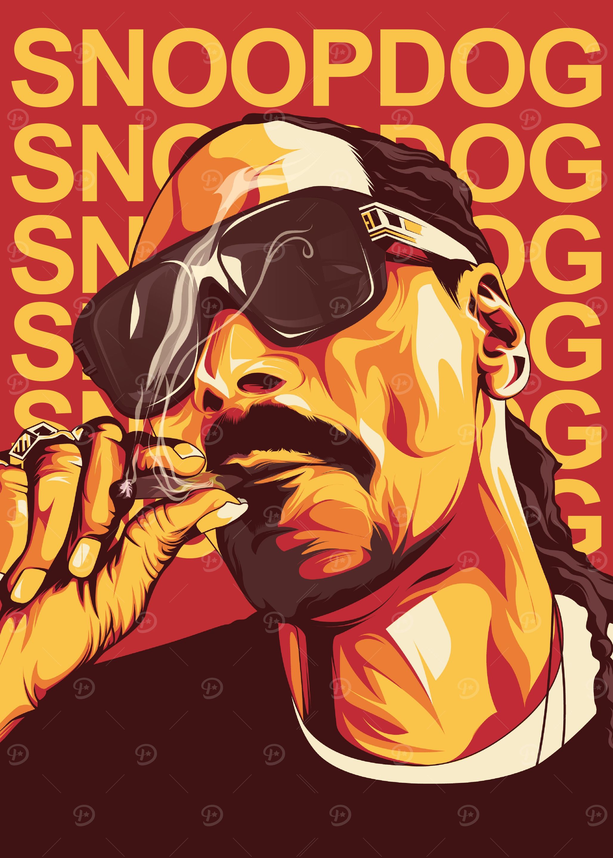 snoop dog vector art