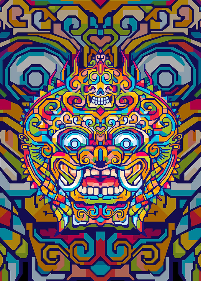 BARONG HEAD POP ART