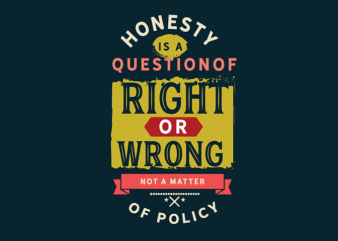 Honesty is a question
