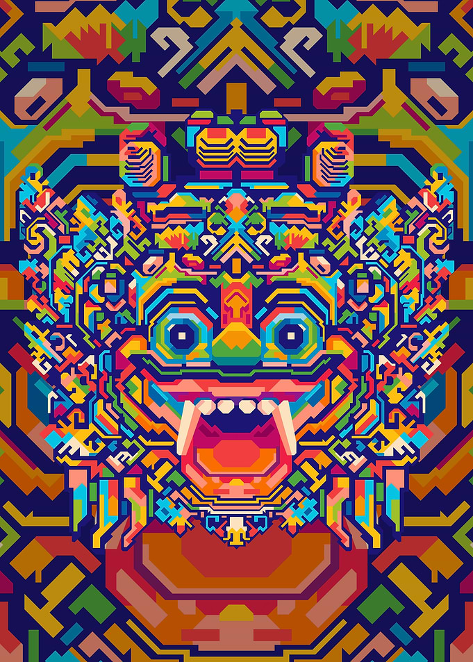 BARONG HEAD POP ART
