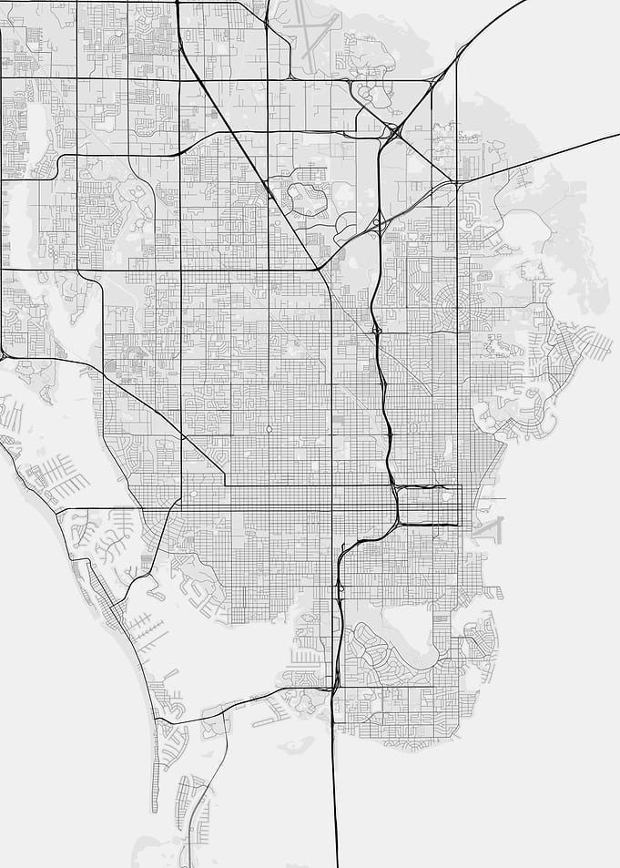 Sankt Petersburg USA Map