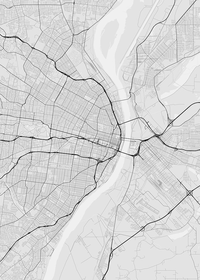 St Louis USA Map