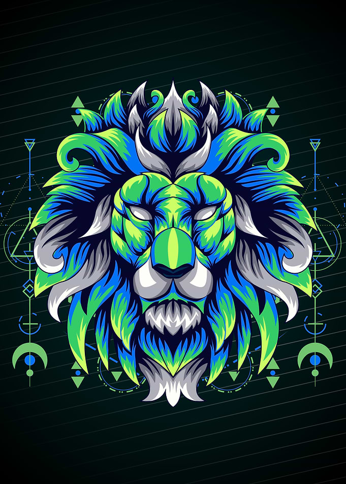 ABSTRACT LEO HEAD