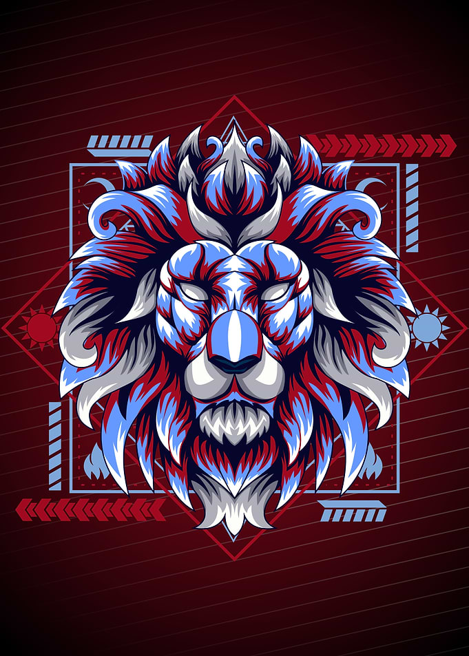 LEO HEAD GEOMETRIC