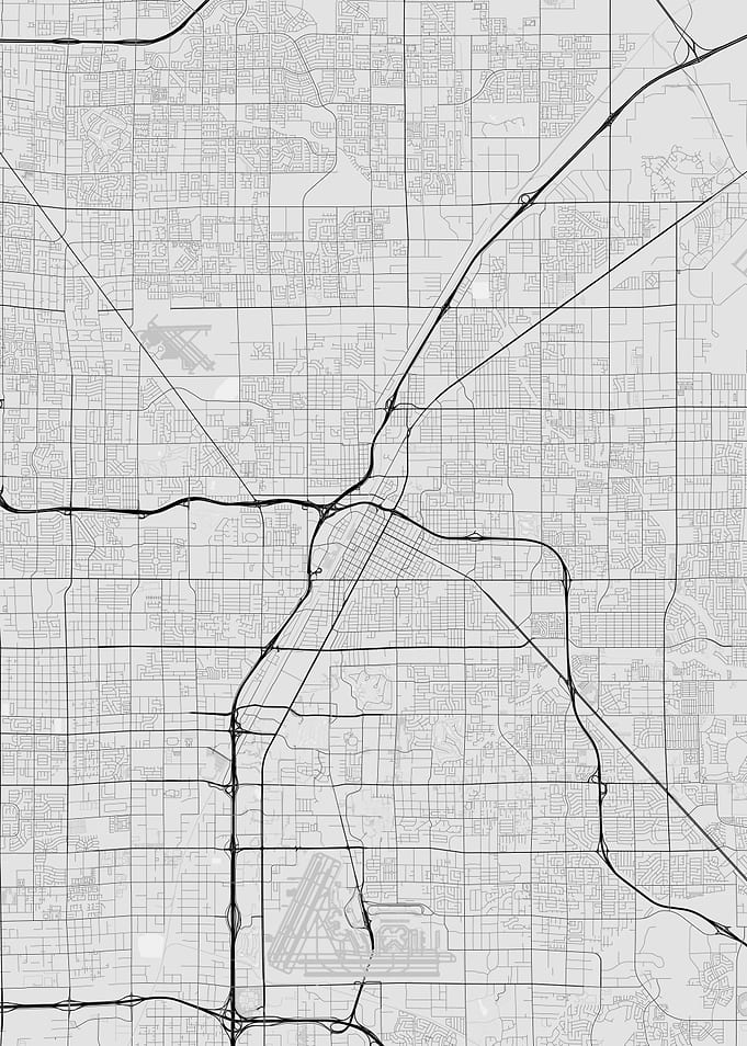 Las Vegas USA Map