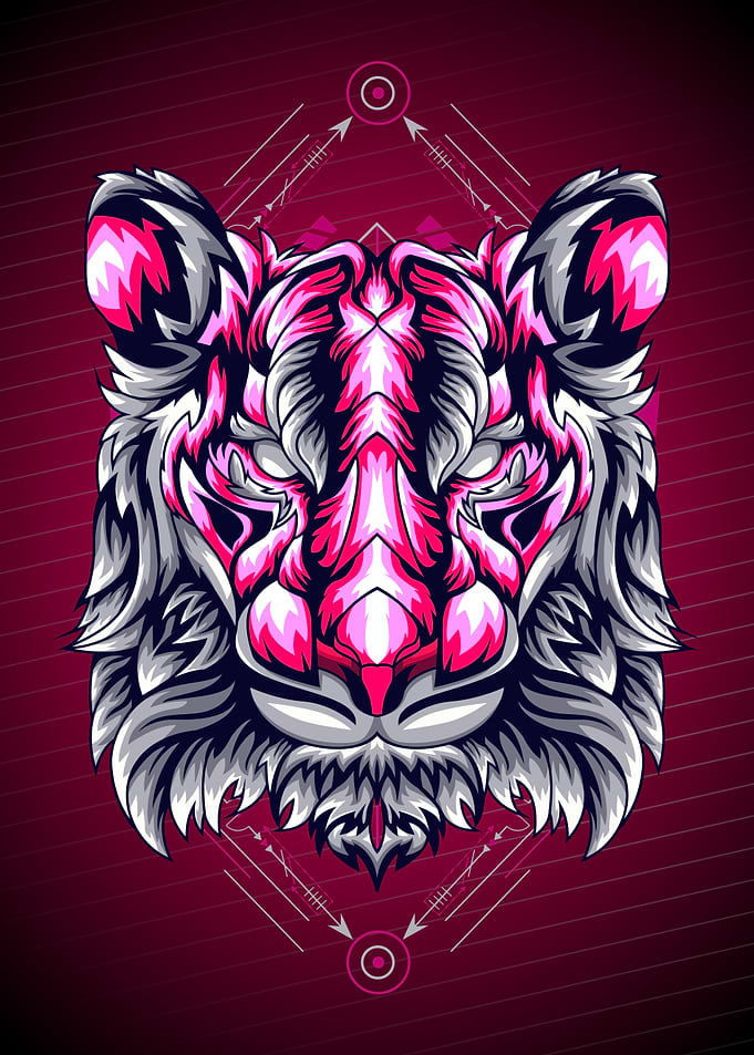 CUTE TIGER HEAD