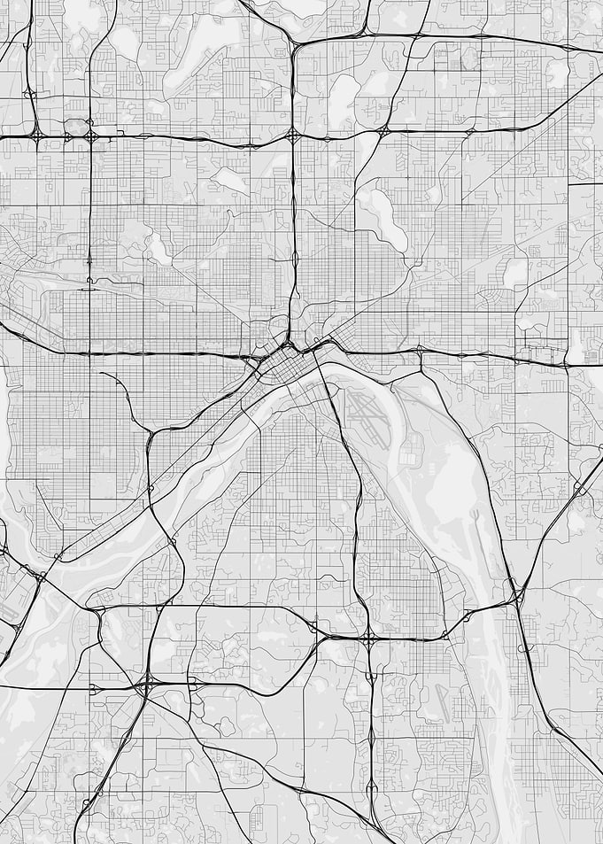 Saint Paul USA Map