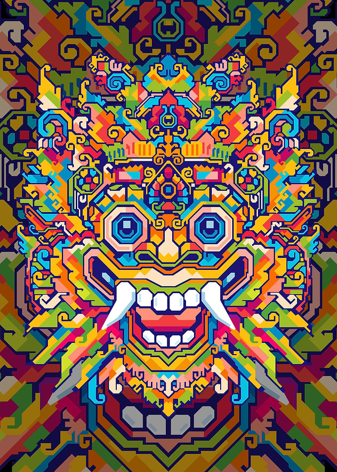 BARONG HEAD POP ART