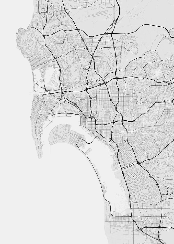 San Diego USA Map