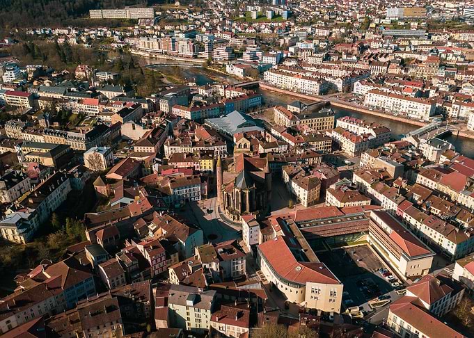 Epinal from sky