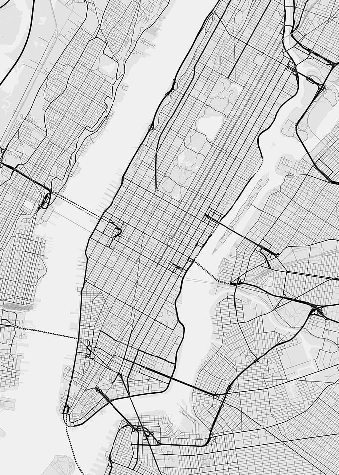 New York USA Map