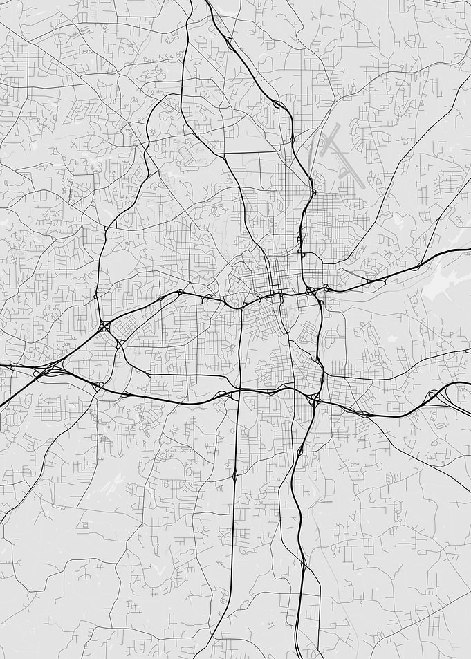 Winston Salem USA Map