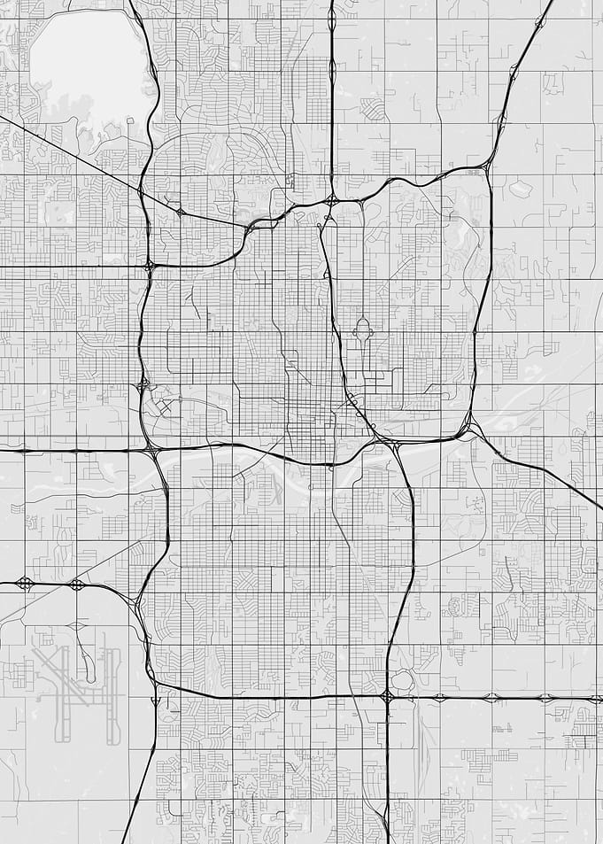 Oklahoma City USA Map