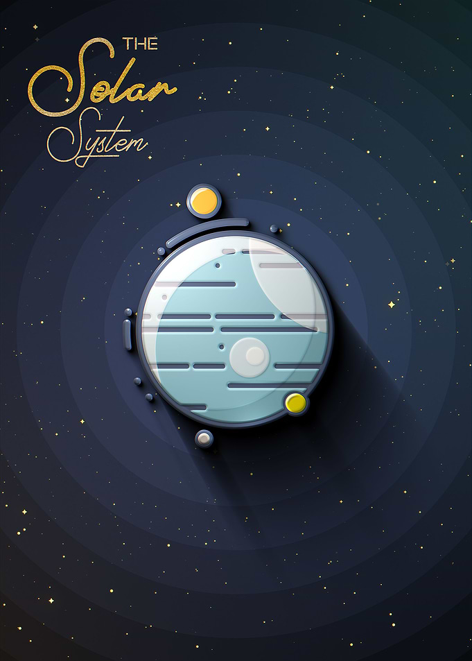 NEPTUNE SOLAR SYSTEM FLAT