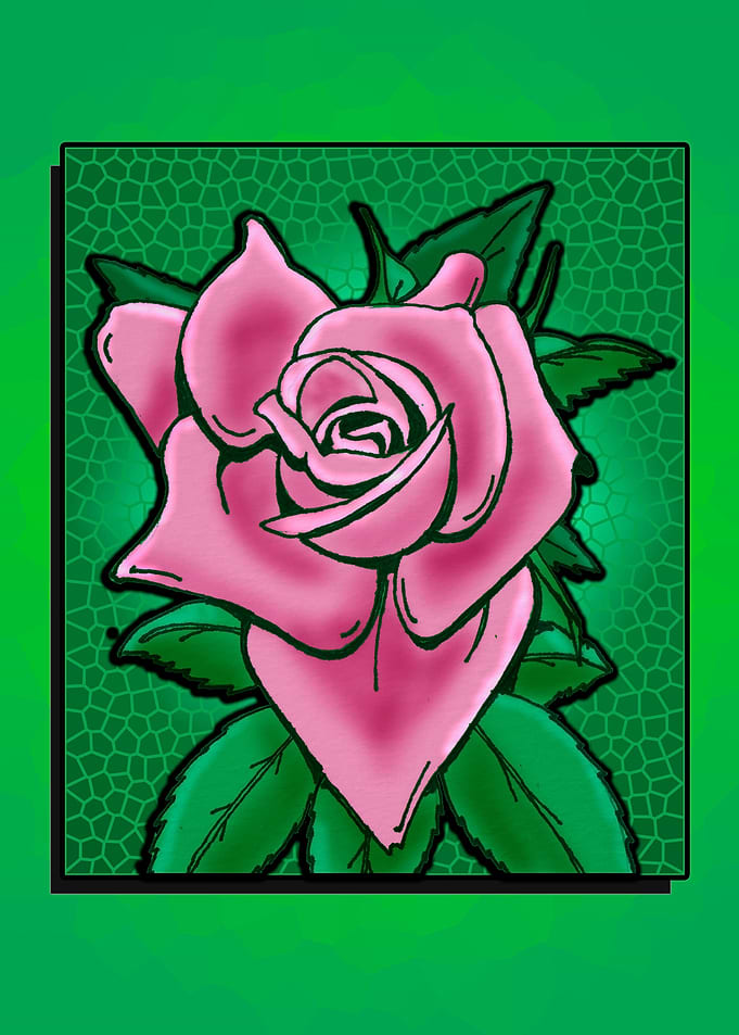 Rose cell shade