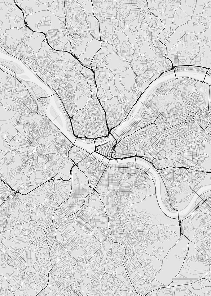 Pittsburgh USA Map