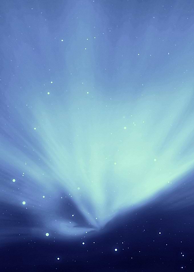 space blue horizon