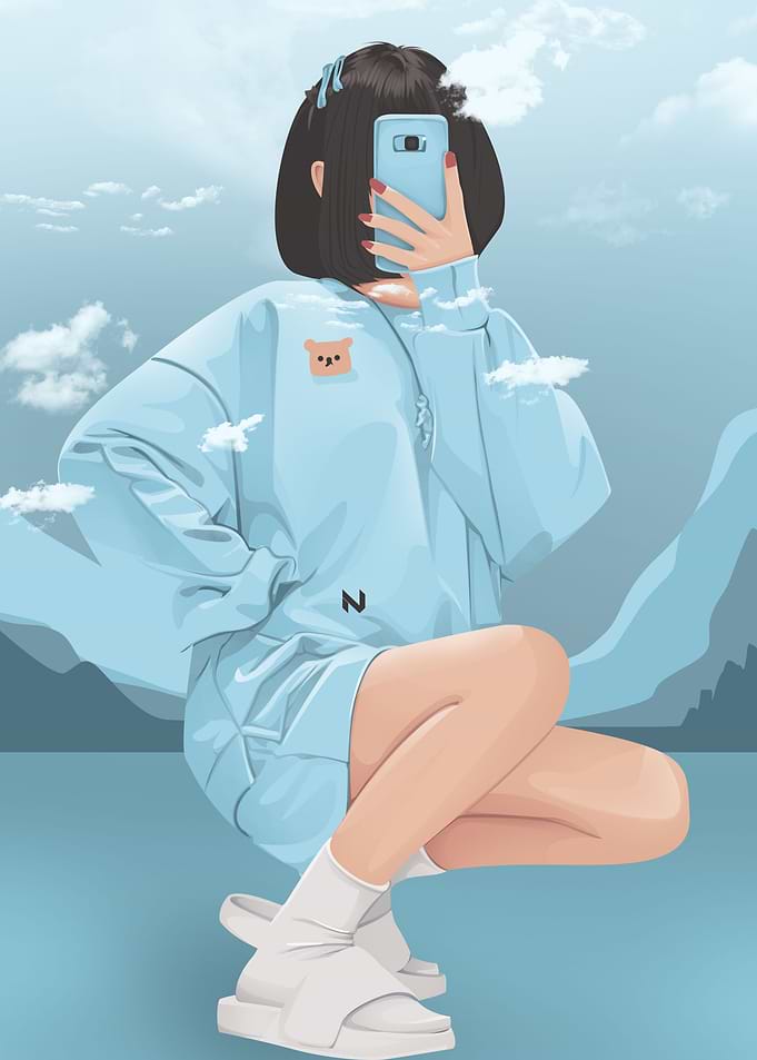 Girl Vector Art