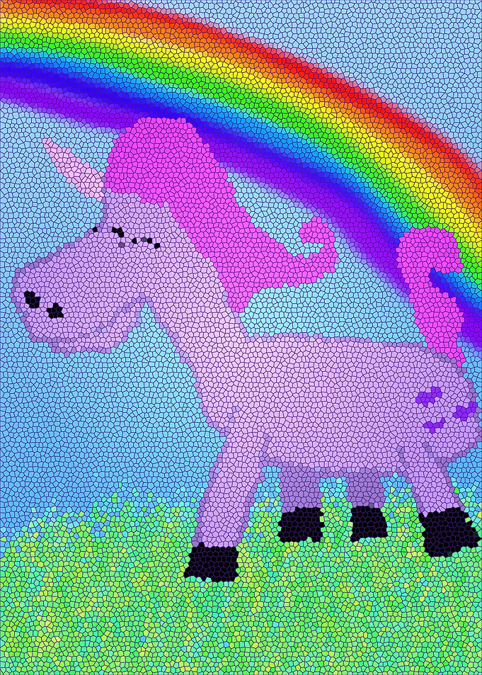 Unicorn Stain Glass