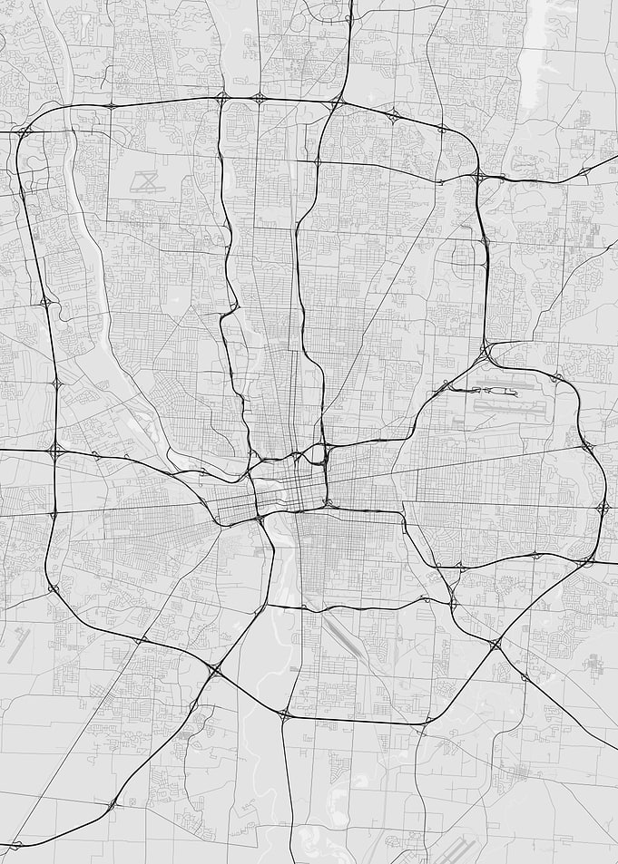 Columbus USA Map