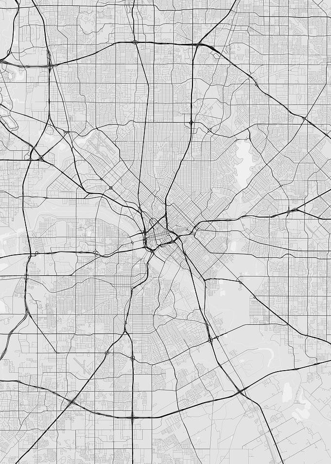 Dallas USA Map
