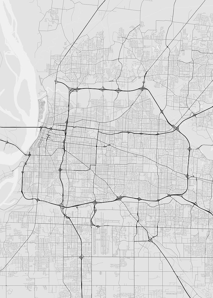 Memphis USA Map