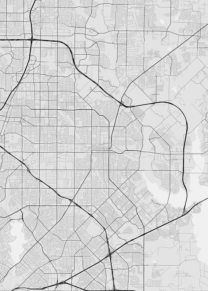 Garland USA Map