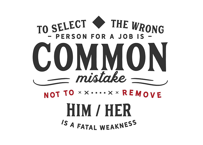 job is a common mistake