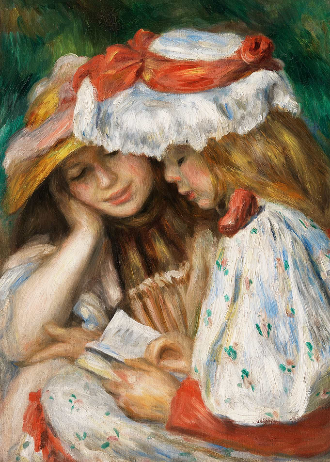 Two Girls Reading