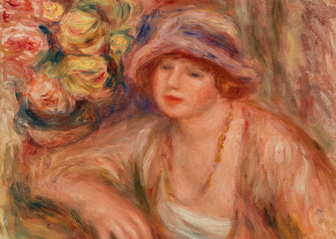 Woman Leaning