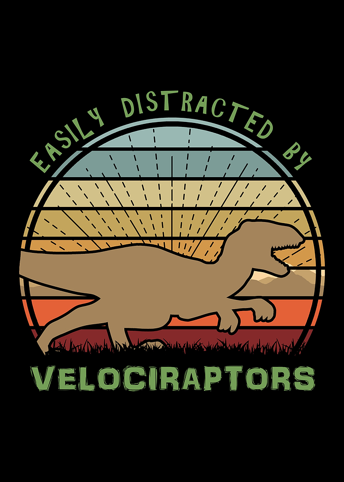 Velociraptor Distracted