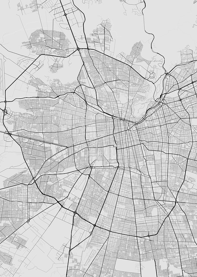 Santiago Chile Map