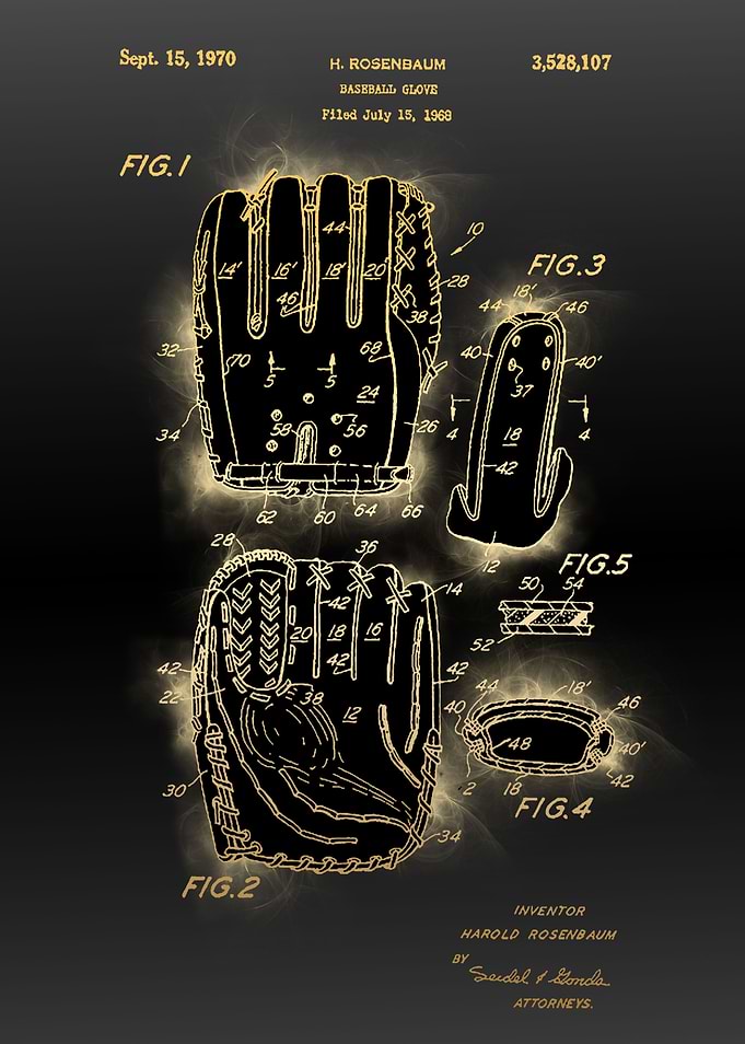 baseball glove patent