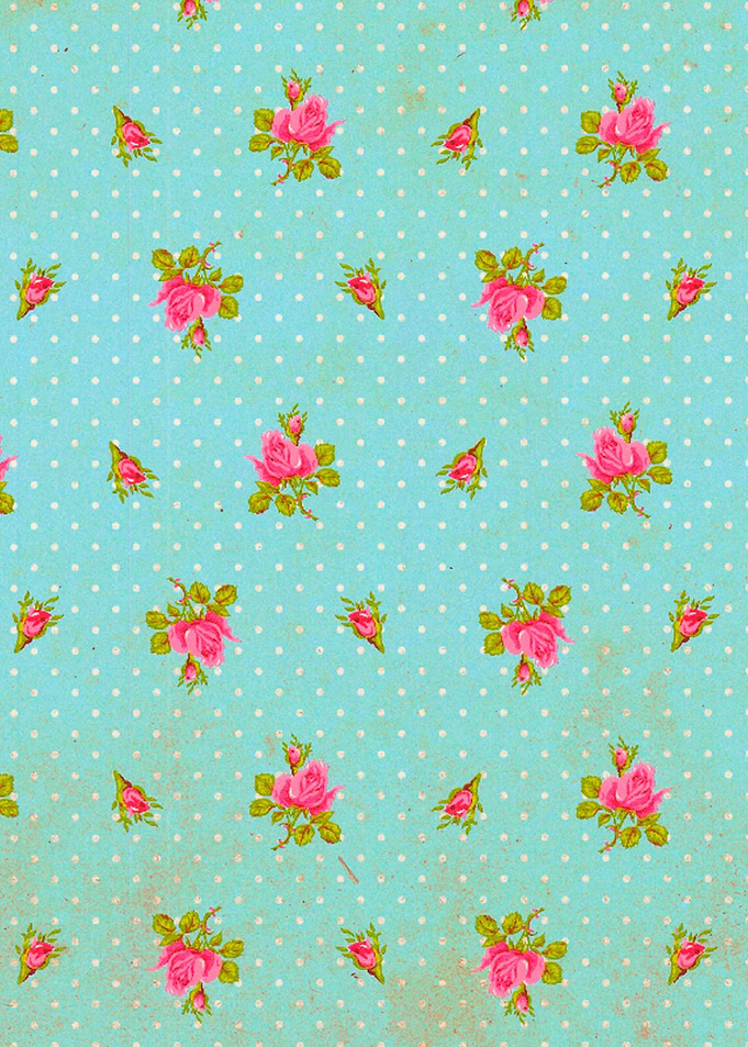 Grunge Floral Pattern 08