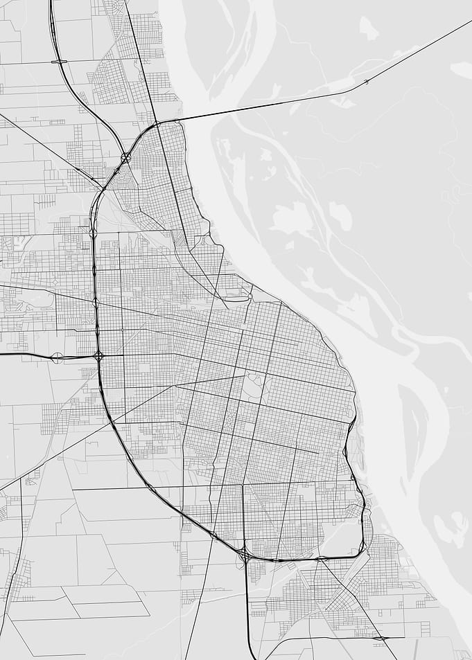 Rosario Argentina Map