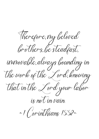 1 Corinthians 15 58