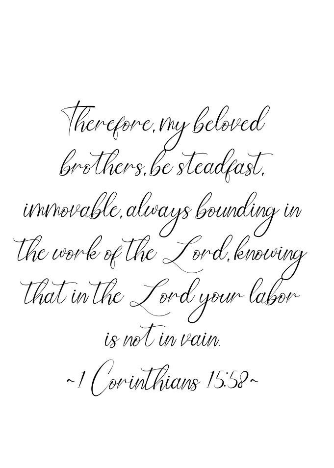 1 Corinthians 15 58